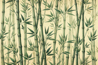 Échantillon, Design F0584, Papier peint panoramique Bambou - Sur mesure