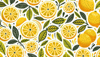 Échantillon, Design F0658, Papier peint panoramique Fruits Agrumes - Collection 1 - Sur mesure