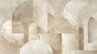 Design F0681 — Art Abstrait Bauhaus Beige - Collection 1 — design seul — Novomur