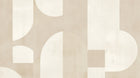 Design F0682 — Art Abstrait Bauhaus Beige - Collection 2 — design seul — Novomur