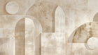 Design F0737 — Art Abstrait Bauhaus Beige - Collection 1 — design seul — Novomur