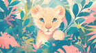 Design F0802 — Safari Bébé Pastel — design seul — Novomur