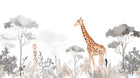 Design F0979 — Safari Savane Aquarelle — design seul — Novomur