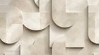Design F1000 — Art Abstrait Bauhaus Beige - Collection 1 — design seul — Novomur