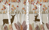 Échantillon — Design FC023 — Papier peint Forêt Bouleaux - Sur mesure