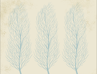 Échantillon, Design FC153B, Papier peint panoramique Arbres Décoratifs - Sur mesure