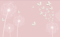 Échantillon, Design FC240, Papier peint panoramique Coquelicots et Fleurs Sauvages - Sur mesure