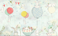 Échantillon, Design FC335, Papier peint panoramique Animaux Forêt - Collection 2 - Sur mesure