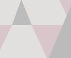Design L0327 — Papier peint Triangles roses gris pastel scandinave — Novomur
