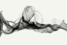 Design L0370 — Papier peint Fumee noire tourbillonnante abstrait — Novomur