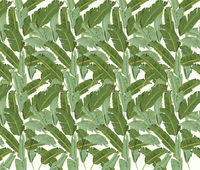Échantillon, Design L0476, Papier peint panoramique Palmier Tropical Vert - Collection 2 - Sur mesure