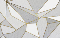 Échantillon, Design SD0335, Papier peint panoramique Marbre Géométrique - Sur mesure