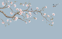 Échantillon, Design SD0466, Papier peint panoramique Cerisier Rose - Sur mesure