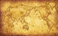 Échantillon, Design SD0641, Papier peint panoramique Carte du Monde - Sur mesure