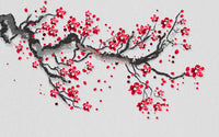 Échantillon, Design SD0811, Papier peint panoramique Cerisier en Fleurs - Sur mesure