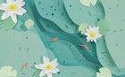 Design SK0002 — Asie Encre Bleue — design seul — Novomur