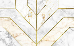 Papier peint panoramique Marbre Géométrique - Sur mesure