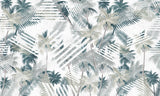Échantillon Papier peint Palmier Tropical Vert - Collection 4 - Sur mesure — SK0101