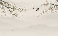 Échantillon, Design SK0111, Papier peint panoramique Cerisier en Fleurs - Sur mesure