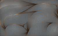 Échantillon, Design SK0142, Papier peint panoramique Art Abstrait Vagues et Lignes - Sur mesure