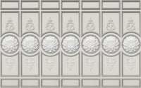Échantillon, Design SK0537, Papier peint panoramique Damassé Classique - Sur mesure