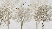 Échantillon, Design SK0549, Papier peint panoramique Forêt Pins et Sapins - Collection 2 - Sur mesure