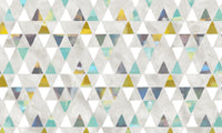 Échantillon, Design SK0624, Papier peint panoramique Géométrique Triangles et Losanges - Collection 2 - Sur mesure