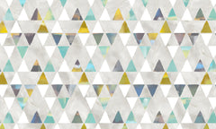 Papier peint panoramique Géométrique Triangles et Losanges - Collection 2 - Sur mesure