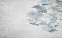 Échantillon, Design SK0655, Papier peint panoramique Géométrique Triangles et Losanges - Collection 2 - Sur mesure
