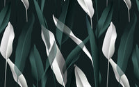 Échantillon, Design SK0704, Papier peint panoramique Palmier Tropical Vert - Collection 2 - Sur mesure