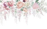 Échantillon Papier peint Floral Pivoines et Roses - Collection 2 - Sur mesure — SK0705
