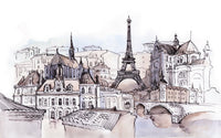 Échantillon, Design SK0763, Papier peint panoramique Architecture et Villes - Autres motifs - Sur mesure