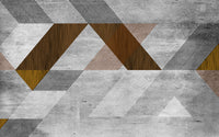 Échantillon, Design SK0789, Papier peint panoramique Géométrique Triangles et Losanges - Collection 2 - Sur mesure