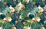 Échantillon Papier peint Palmier Tropical Pop Art Vif - Sur mesure — SK0856