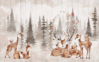 Échantillon, Design SK0922, Papier peint panoramique Animaux Forêt - Sur mesure