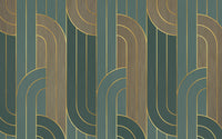 Échantillon, Design SK0975, Papier peint panoramique Art Abstrait Bauhaus Beige - Collection 1 - Sur mesure