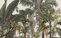 Échantillon, Design SL0006, Papier peint panoramique Palmier Tropical & Jungle Dense - Sur mesure