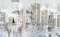 Échantillon, Design SL0022, Papier peint panoramique Architecture et Villes - Sur mesure