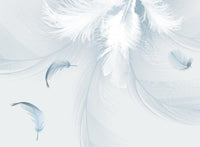 Échantillon, Design SL0061, Papier peint panoramique Plumes - Collection 2 - Sur mesure