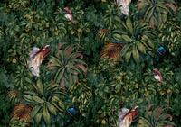 Échantillon, Design SL0120, Papier peint panoramique Palmier Tropical & Jungle Dense - Sur mesure