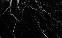 Échantillon, Design SL0145, Papier peint panoramique Marbre Noir et Or Luxe - Collection 1 - Sur mesure