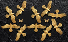 Design SL0194 — Papier peint Oiseaux dores relief fond noir feuillage — Novomur
