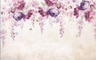 Design SL0202 — Papier peint Pivoines glycine cascade rose violet — Novomur