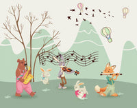 Échantillon, Design SL0205, Papier peint panoramique Animaux Forêt - Sur mesure
