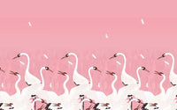 Échantillon, Design SL0211, Papier peint panoramique Floral Création - Collection 1 - Sur mesure