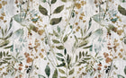 Design SL0235 — Papier peint Feuilles botaniques aquarelle vert beige — Novomur