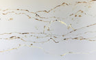 Design SL0268 — Papier peint Lignes ondulantes marron dore minimaliste — Novomur