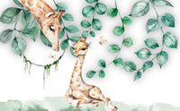 Échantillon, Design SL0275, Papier peint panoramique Safari Bébé Pastel - Sur mesure