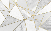 Échantillon, Design SL0293, Papier peint panoramique Géométrique Triangles et Losanges - Collection 3 - Sur mesure