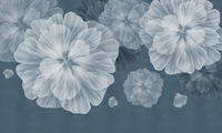 Échantillon, Design SL0300, Papier peint panoramique Floral Création - Collection 1 - Sur mesure